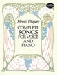 Complete Songs for Voice & Piano Vocal Solo & Collections sheet music cover